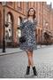 Black-White Leopard Printed Pack Shirt Dress