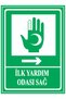 First Aid Room Right Dekota Print – 3 mm Forex Warning Sign 25 cm × 35cm