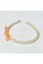 Girl's Bowknot Plastic Pearl Crown |   Colorful Beaded Hair Band |   Orange - 2