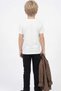 Koçero Brown Shirt White T-Shirt Black Jeans 3-Piece Set (5-8 Years) - 5