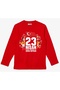 Long Sleeve Large April 23 Written Foreign Children on the Edge Printed Children T-Shirt - 2