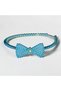 Pearl Beaded Bowknot Detailed Hair Crown – Stylish Hair Accessory for Everyday and Special Occasions |   Blue - 3