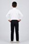 Boy's White Safari Shirt Triple Set (Ages 10-13) - 4