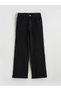 Lcwaikiki Classic Black High Waist Wideleg Women's Jean Pants with Nevavm Difference - S6Em46Z8-J0F - 5