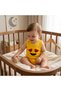 Baby Emoji Printed Strappy Bodysuit Set of 4 100% P Cotton U - 4