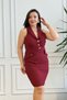 Gold Button Detailed Dress - 5