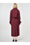 Apolet Detailed Trench Coat Burgundy - 4