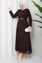 Women's Belt Li Lined Tulle Dress - 5