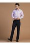 Men Purple Striped Workwear Shirt - 6