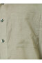 Men Olive Cotton Relaxed Fit Casual Shirt - 4