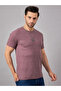 Men Purple Textured Knit T-Shirt