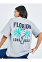 Grey Florida Graphic Print Relaxed Fit T-Shirt - 2