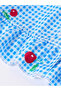 Girls Blue Checked Shirt with Peter Pan Collar - 5