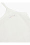 Girls White Cotton Vest - 3
