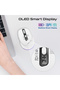 Silent Wireless Mouse, Triple Connectivity, RGB Lighting, OLED Display, 1600DPI Sensor, USB-C - 3