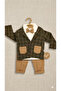 Baby Boy Jacketed Suit 3-Piece Set Holiday Baby Gift Mevlütlük - 3
