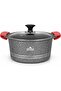 Essential Die-Cast Granite Cookware Set, 9-Piece Non-Stick Pots & Pans Set with Glass Lid & Spoons - 2