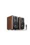 S2000Mkii Powerful Hi-Fi Rack Type Active Speaker Bookshelf Speaker (Brown)