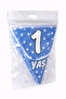 1 Year Old Birthday Banner Flag Set – Blue Star Party Decoration - 2
