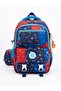 Set of 3 with Accessories for Boys Primary School Pen Holder Lunch Box Bag Pen Holder Lunch Box Bag S Backpack 1910-3 - 3