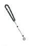 33-Piece Black Crystal Prayer Beads – Stylish Design with Faceted Cut Shiny Stones, Zikir Prayer Beads - 3