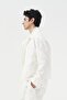 Patterned Ecru Thin Jacket - 3