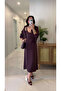 Minnisa Mürdüm Shirt Dress Set - 2