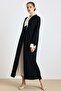 Garni and Accessory Detail Abaya Set Black 9424-Tk - 4