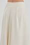 Women's Long Skirt with Front Zipper and Slit Detailed Design - 6