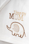 طقم ملابس لحديثي الولادة مكون من منقوش قطع من Cute Elephant منقوش - 3