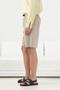 Leather K Belt İ Bej Ke Linen Ort - 3