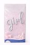 Girl Written Silver Foil Balloon – Baby Girl Baby Shower & Birthday Party Decoration - 2