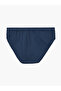 Navy Blue Solid Brief - 3