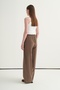 Women's Modal Lace-Up Palazzo Pants Mink - 5