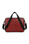 Fully Adjustable Burgundy Su Faux Leather Laptop Case and MacBook Case Bag 13.6/15.6 Inch M2/M3 Compatible Case