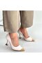 Artem Beige Patent Leather High Heels - 4