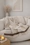 100% Cotton Woven Tv Blanket Si – 130X170 cm (Brown-Beige) - 4