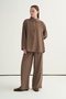 Women's Modal Lace-Up Palazzo Pants Mink - 2
