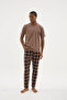 New Season Cotton - Modal Men's Stylish Design Pajama Set - 5