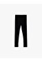 Ribbed Cotton Leggings with Elastic Waistband - 5