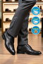 Premium Black Genuine Leather Anatomical Men's Classic Shoes 698 m