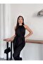 Halter Neck Stylish Wear-And-Go Double Suit with Belted Trousers - 2