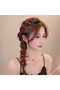 İnci Kokina Model Red Color 10-Piece Hair Earrings, Charm, Braided Ornament - 2