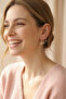 Triple Hoop Earring Set with Butterfly and Flower Figures – Minimal Zircon Stone Earring Combination - 2