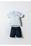 U.S.Polo Assn Usb2898 Blue Baby Boy Shorts Set