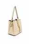 Gold Detailed 3 Compartment Shoulder and Crossbody Bag - 2