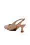 Beige Thin Heel Women's High Heel Shoes - 4