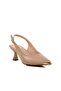Beige Thin Heel Women's High Heel Shoes - 3