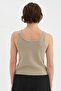 Women's Knitwear Knitted Sleeveless Design Athlete Blouse - 4