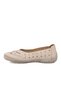 Premium Beige Genuine Leather Anatomical Women's Casual Shoes 44401 Z - 4